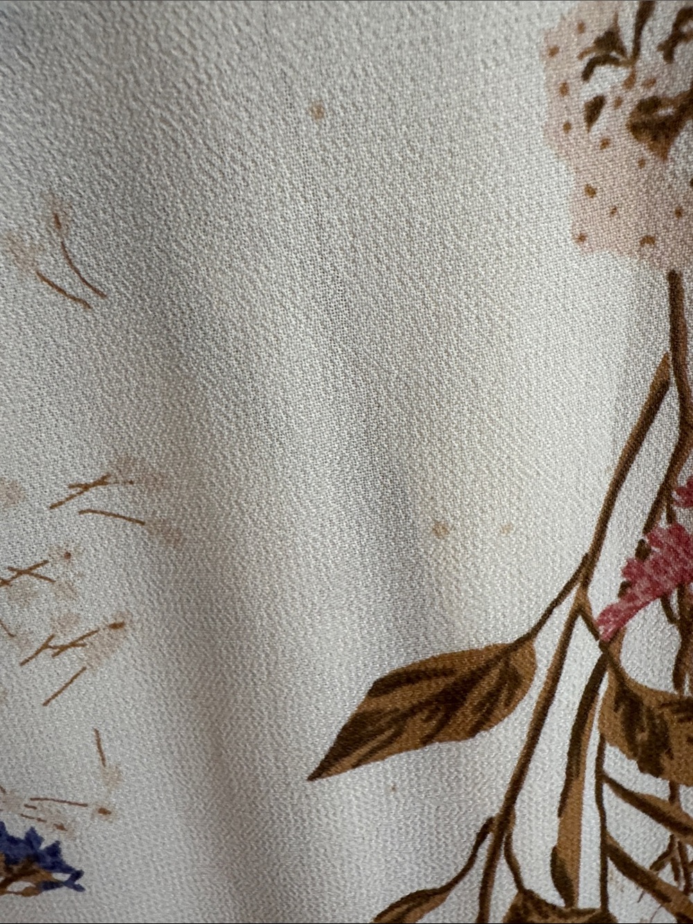 Reformation Floral Tie-Shoulder Maxi Dress in Cream with Mustard & Blue - Picture 7 of 12
